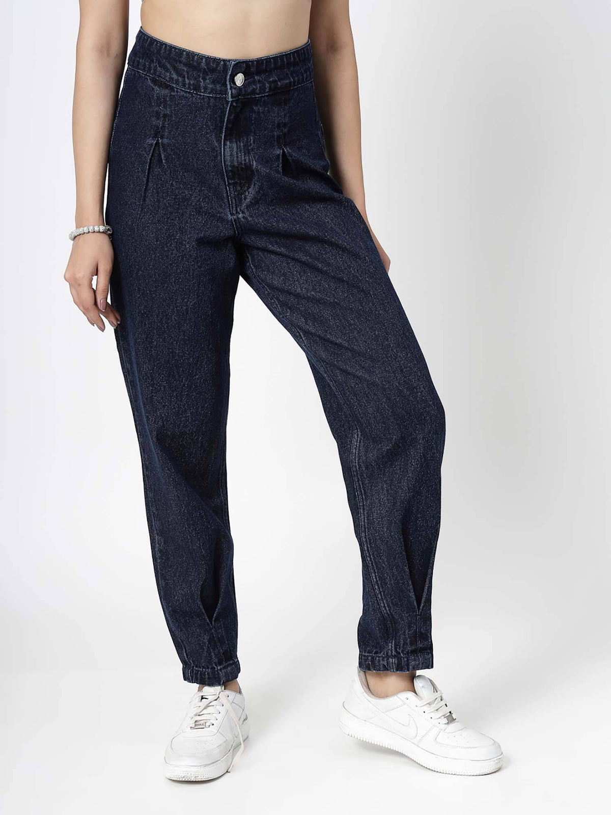 Balloon Bottom Navy Blue Jeans | RF89 - view 4
