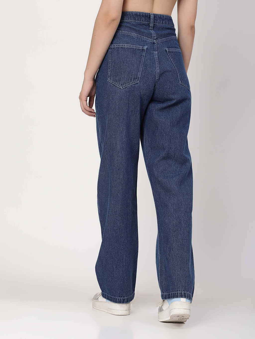 Hight Rise Straight Fit Blue Jeans | ST23 - view 2