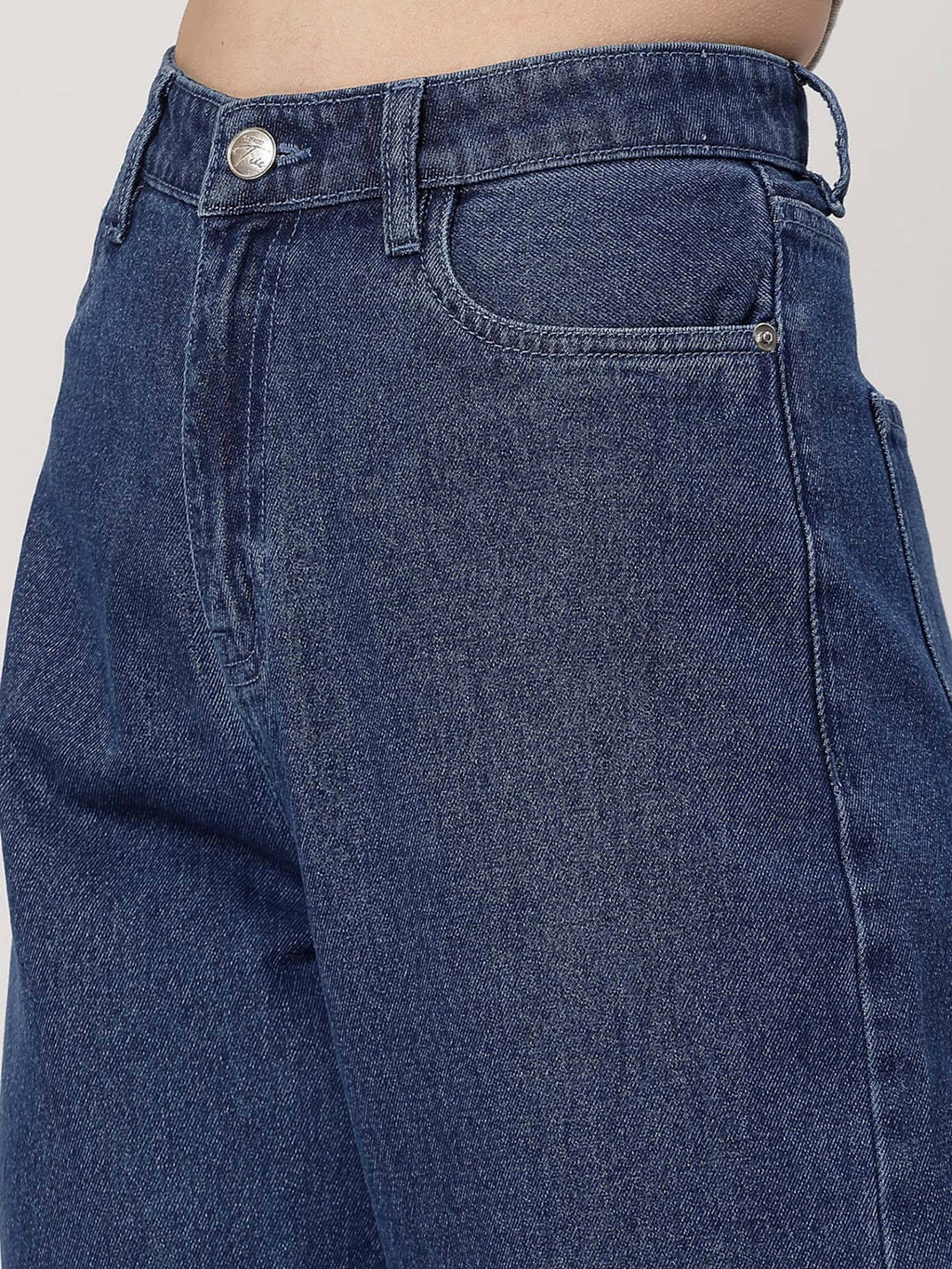 Hight Rise Straight Fit Blue Jeans | ST23 - view 5