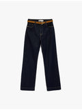 Womens Navy Blue Straight Jeans | ST23 - view 1