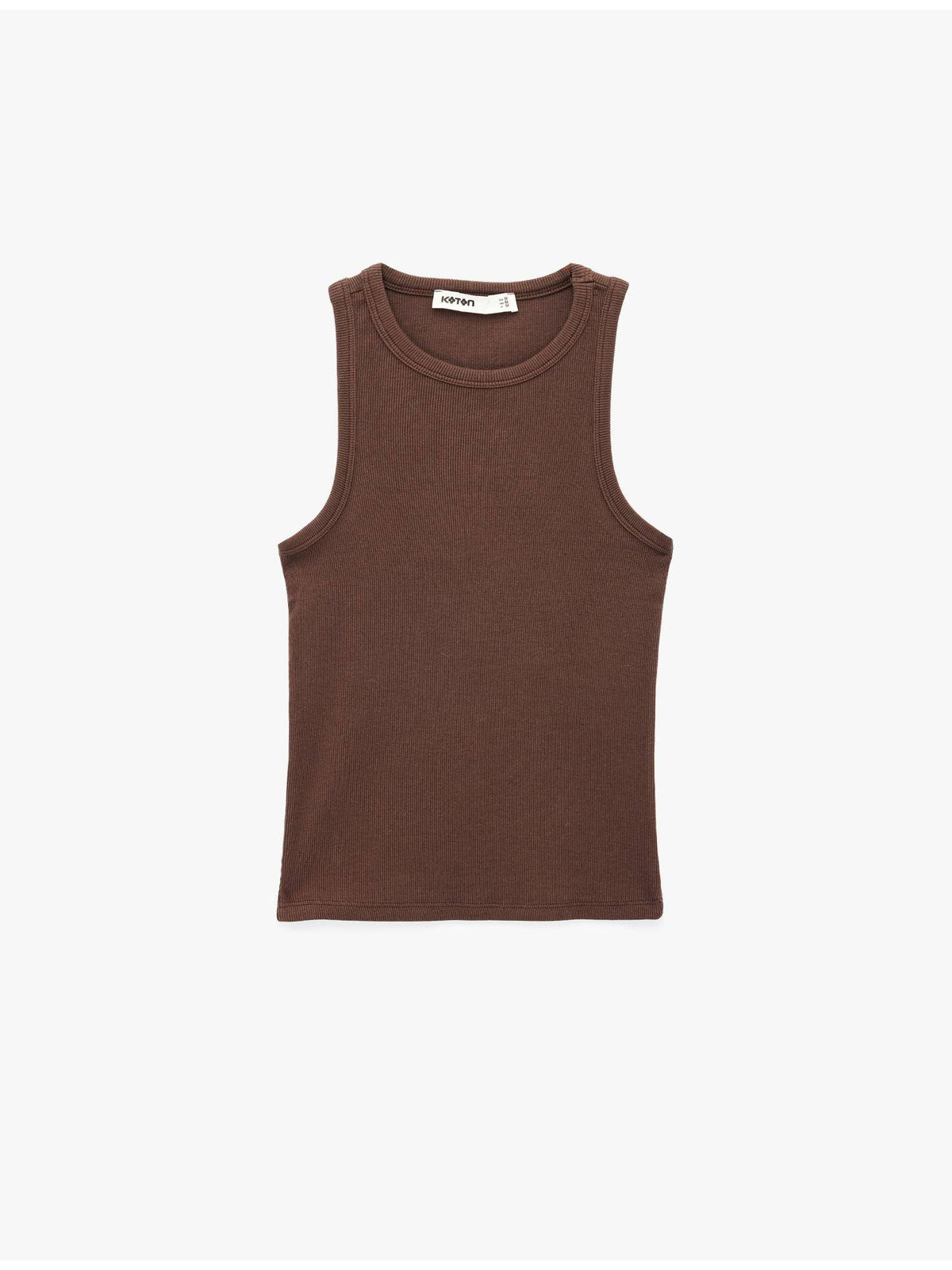 Womens Yellow Cotton Ribbed Tank Top | TT98 - view 10