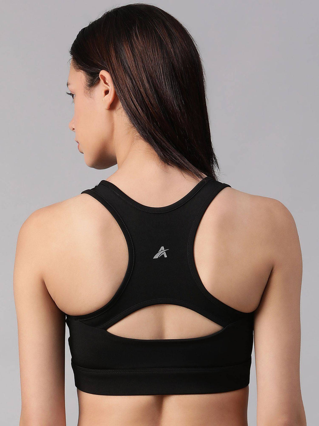 Dark Mauve Non-Wired Removable Padding Sports Bra | sb09 - view 22