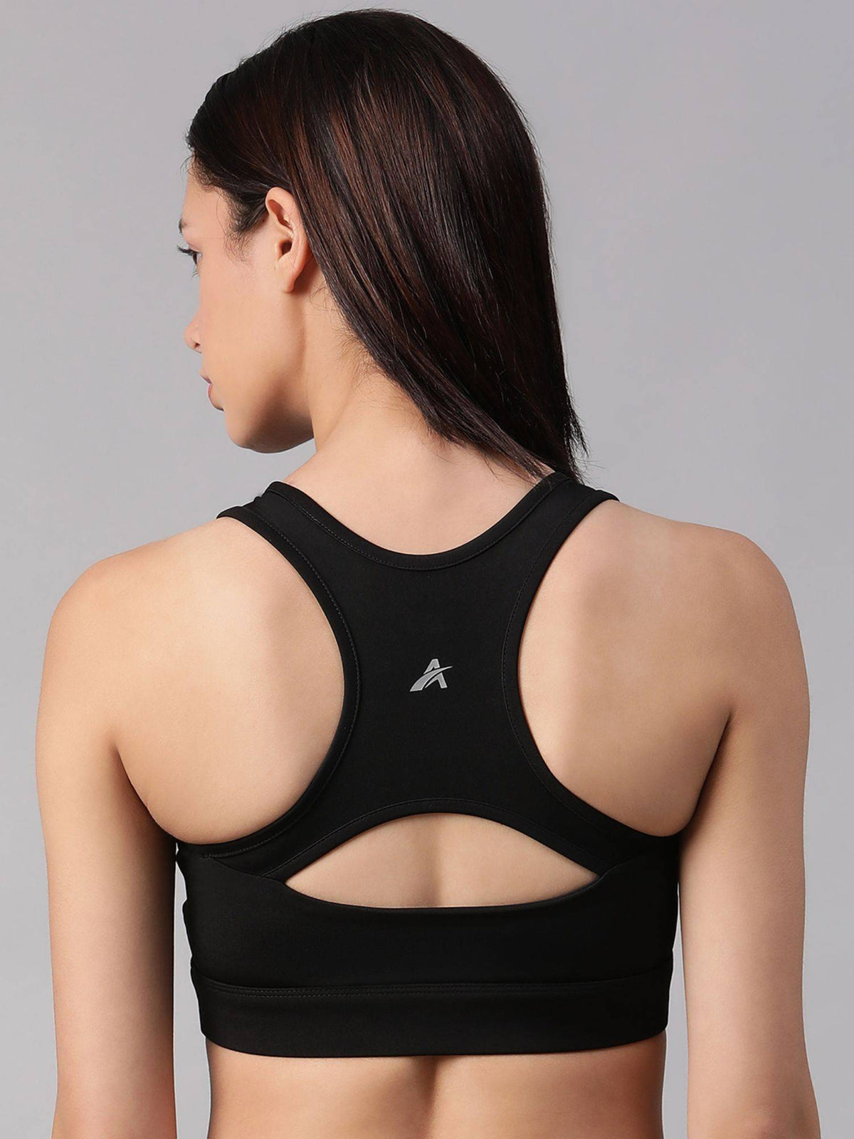 Dark Mauve Non-Wired Removable Padding Sports Bra | sb09 - view 22