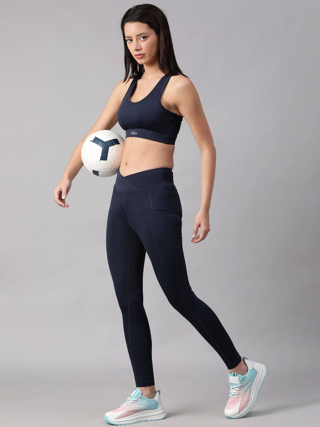 Dark Mauve Non-Wired Removable Padding Sports Bra | sb09 - view 35