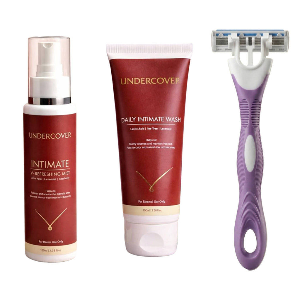 V-Refreshing Mist, Intimate Wash & Women Body Razor Combo | H02 - view 1