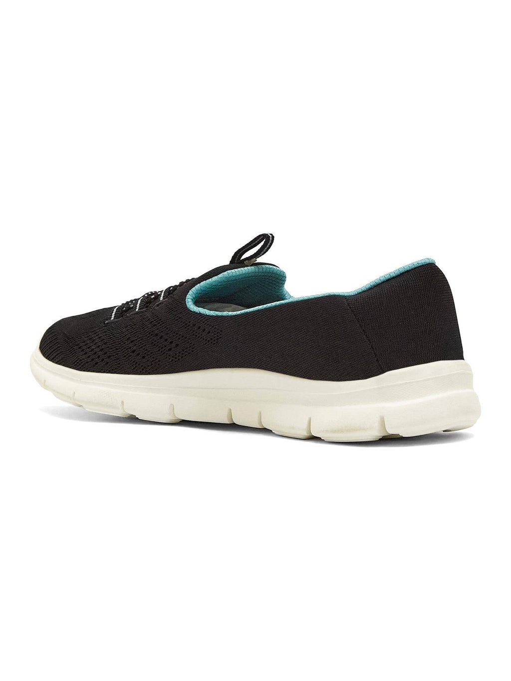 SAFFRON Women Black Walking Shoes | SH9 - view 2