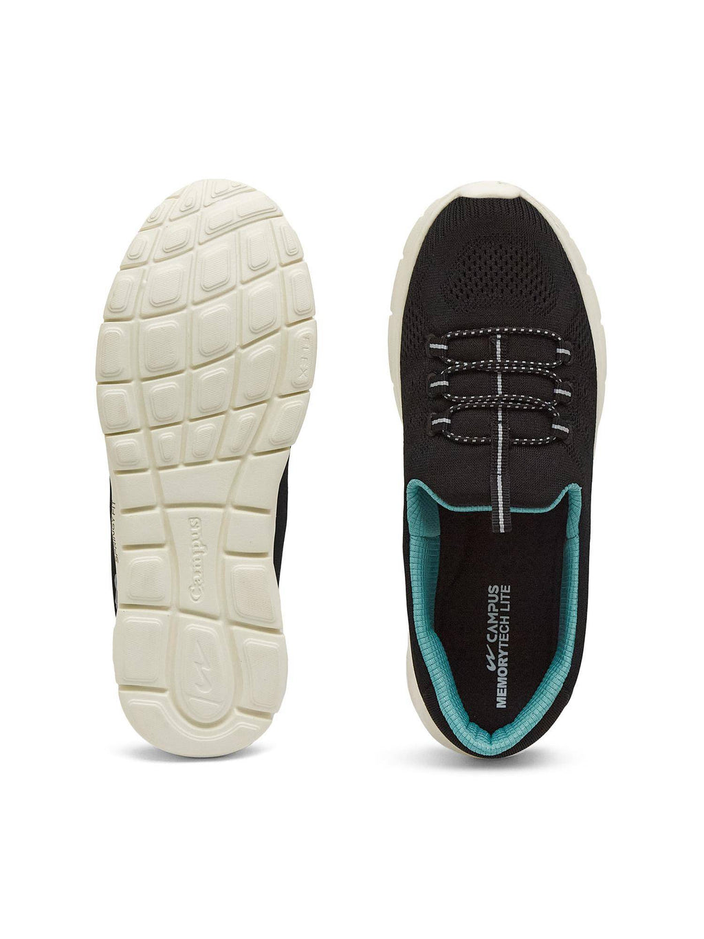 SAFFRON Women Black Walking Shoes | SH9 - view 4