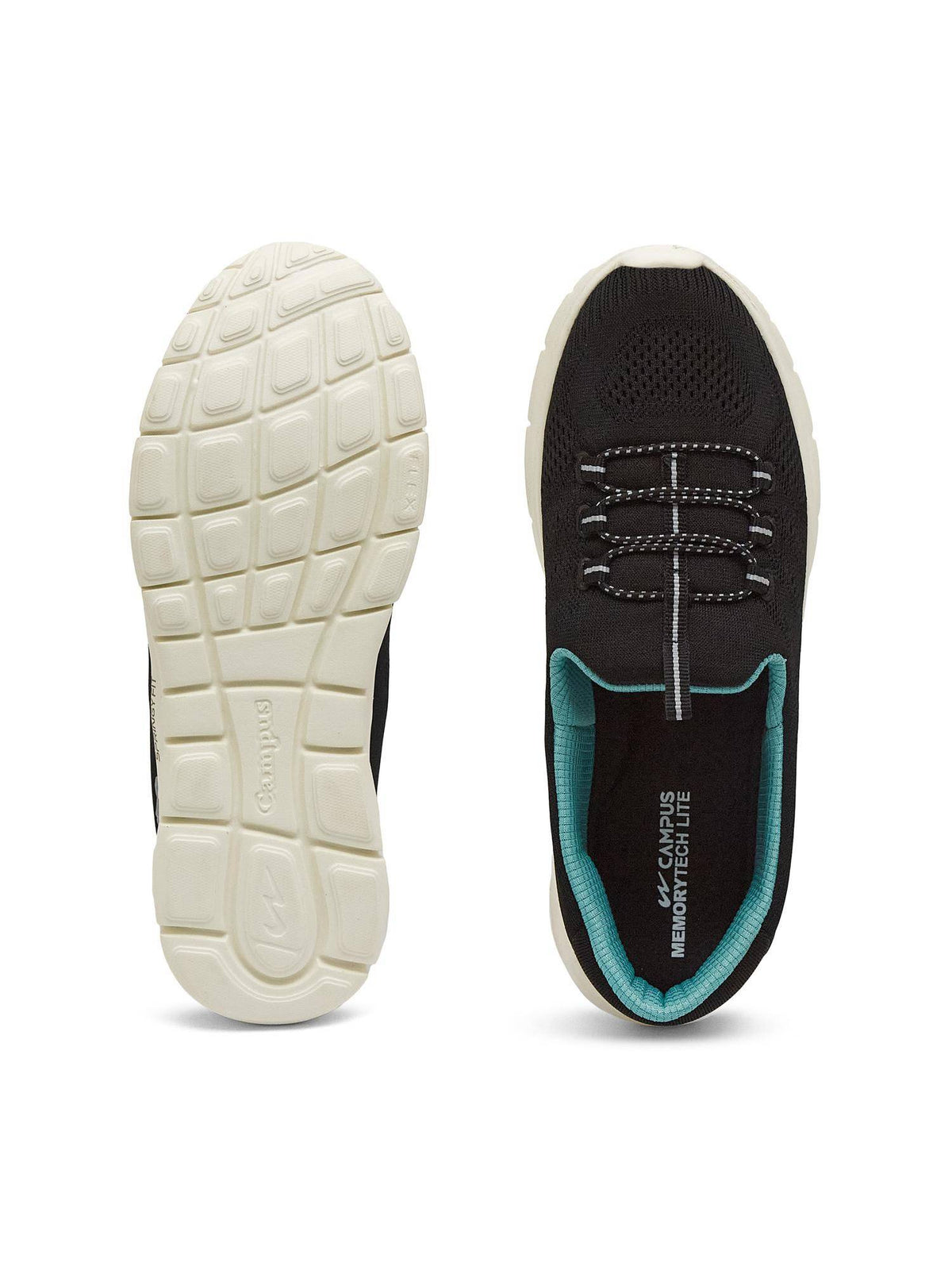 SAFFRON Women Black Walking Shoes | SH9 - view 4