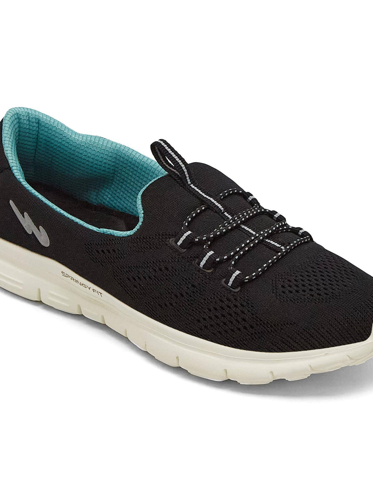 SAFFRON Women Black Walking Shoes | SH9 - view 5