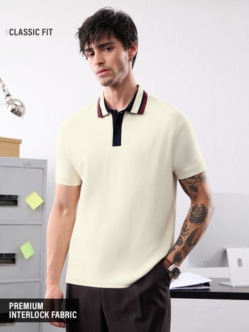 Buy Premium Polo: Tofu white Classic Polos Online P09