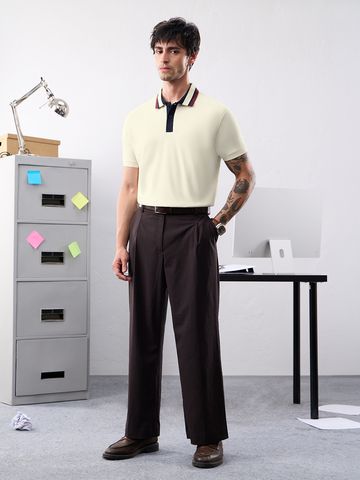 Buy Premium Polo: Tofu white Classic Polos Online P09
