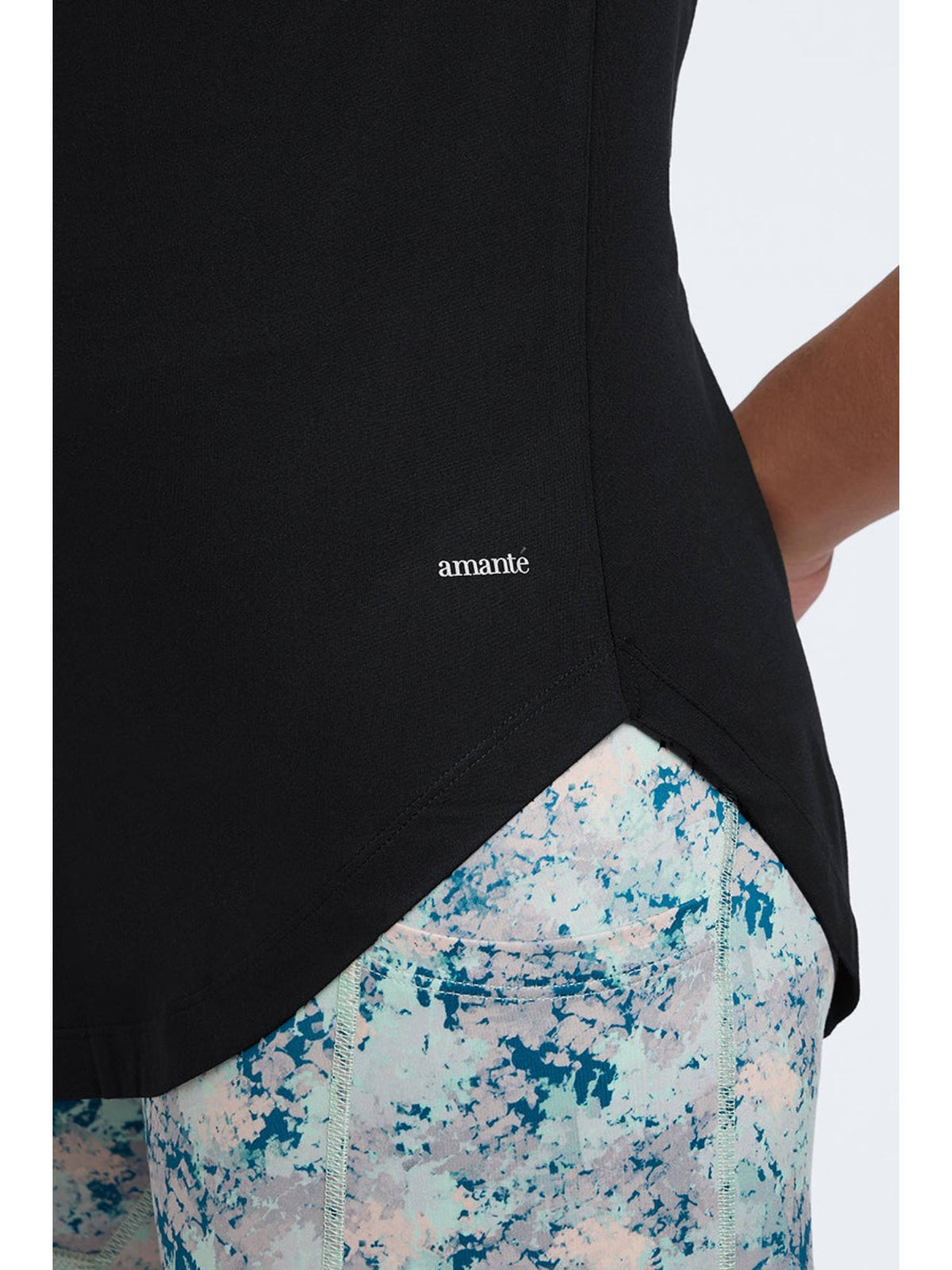 Women Black Easy Curve T-Shirt | TT89 - view 3