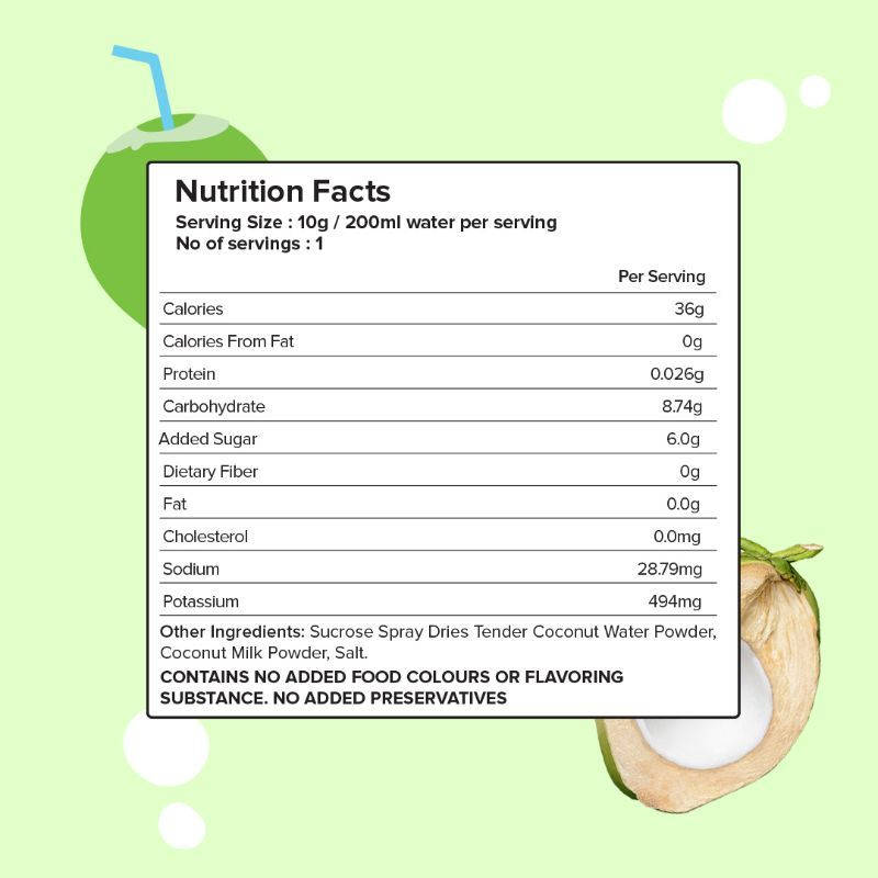 Tender Coconut Water Premix Powder for an Instant Energy fix, Daily Hydration & Healthy Skin | PL1 - view 4