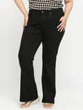 Turning Black Boot Cut High Rise for Women | BT10 - view 1