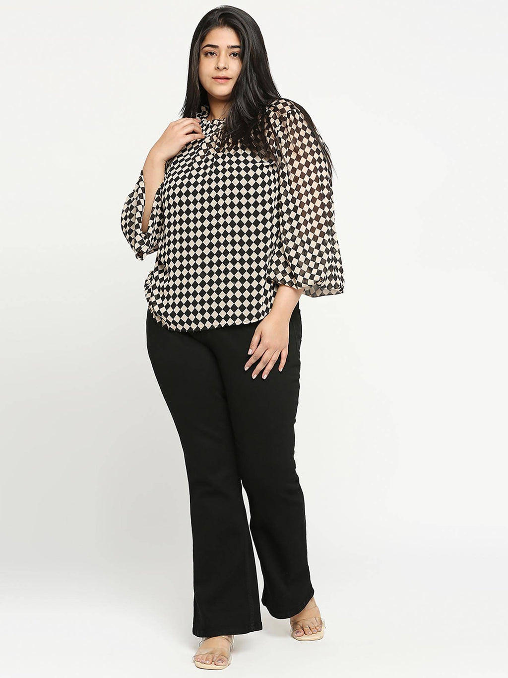Turning Black Boot Cut High Rise for Women | BT10 - view 5