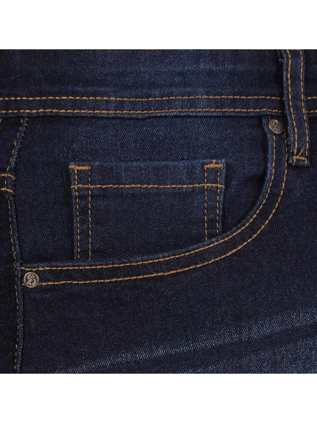 Womens Plus Size Straight Fit Mid Blue Jeans | ST23 - view 5