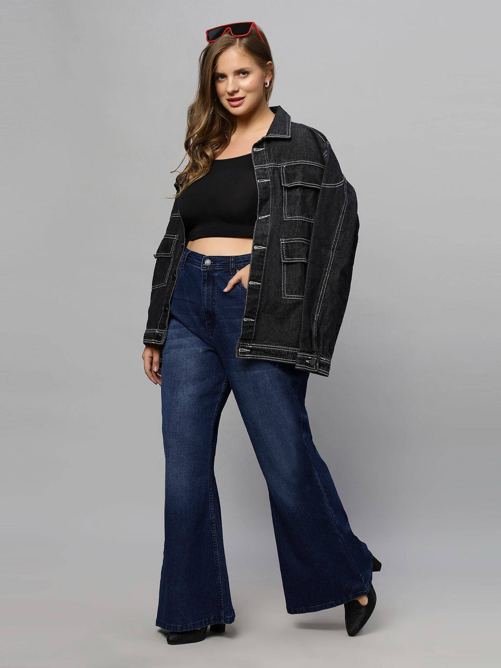Boot Cut Leg High Rise Stretchable Jeans for Women | BT10 - view 5
