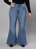 Extra Boot Cut High Rise Stretchable Jeans for Women | BG78 - view 1