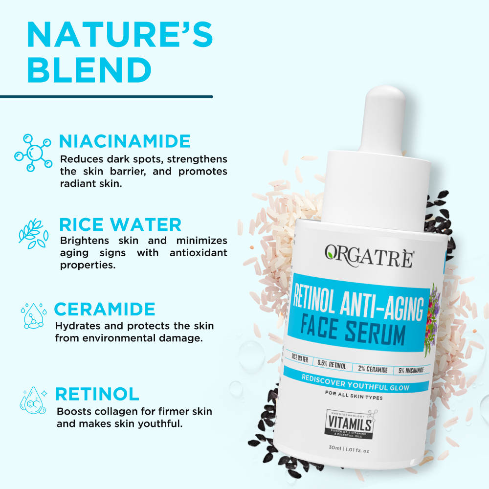 Retinol Anti-Aging Face Serum - Reduces Fine Lines, Boosts Collagen, Hydrates & Skin Firming | Z8 - view 3