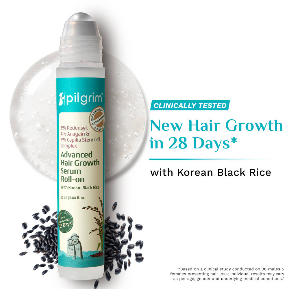 3% Redensyl & 4% Anagain Advance Hair Growth Serum Roll-On With Rosemary & Korean Black Rice | H85 - view 1