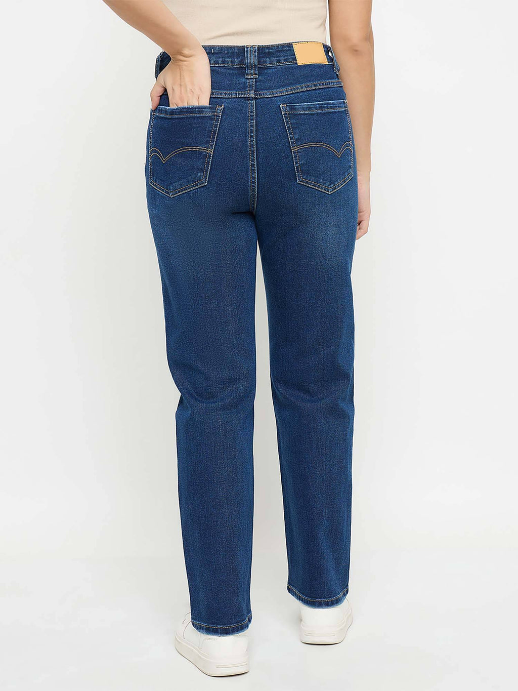 Straight Fit Mid Blue Jeans | ST23 - view 2