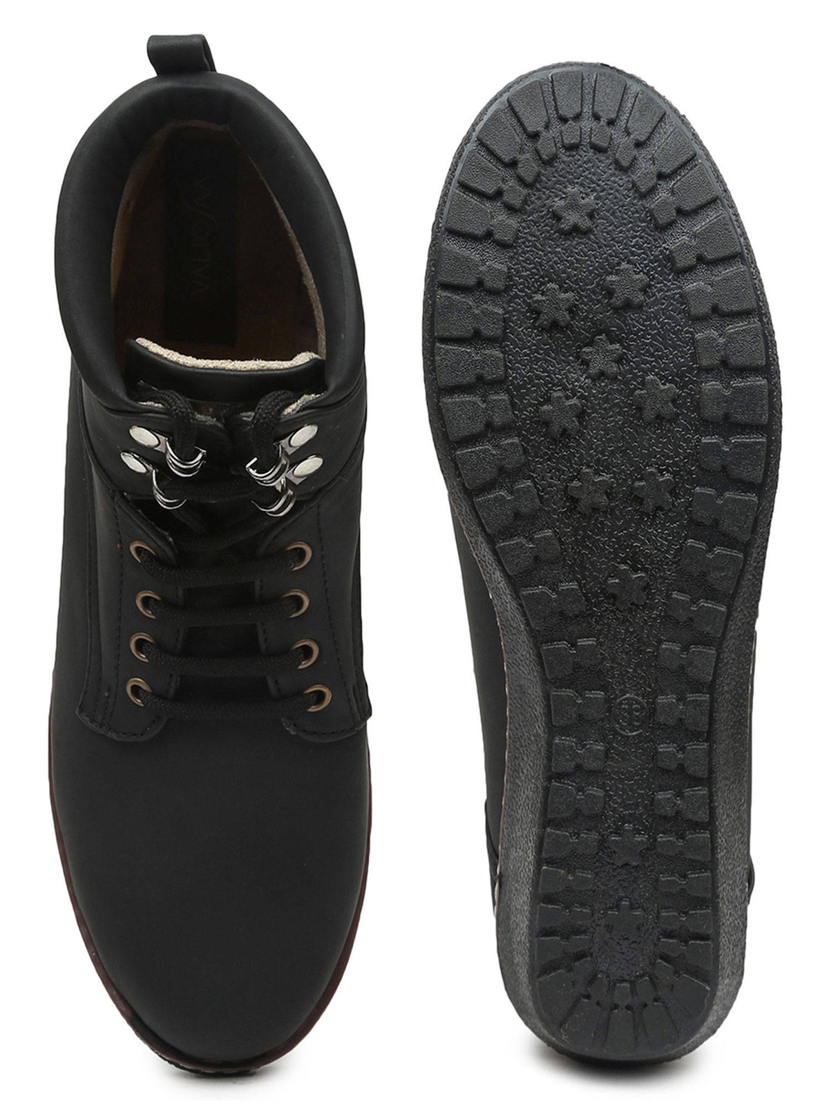 Solid Black Casual Boots | BT61 - view 4