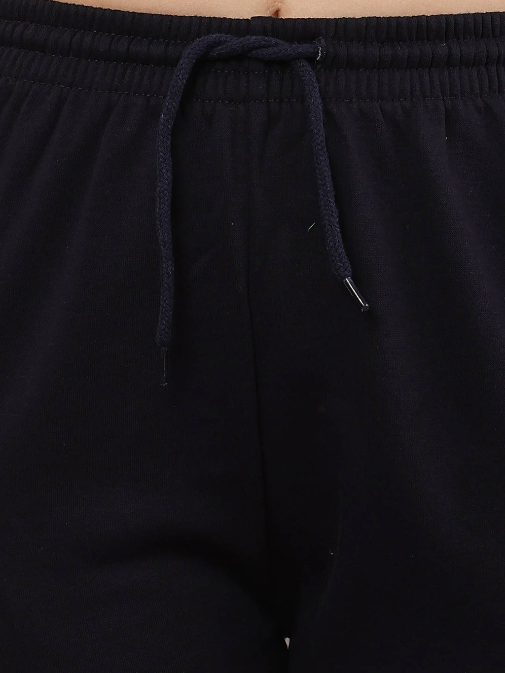 Women Cotton Elastic with Drawstring Dark Blue Jogger | WJ89 - view 5