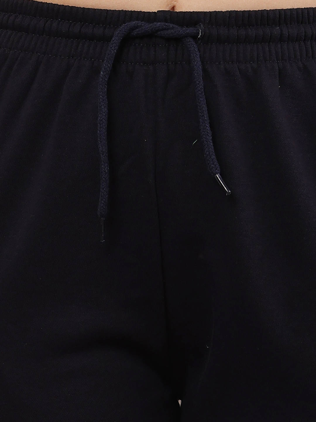 Women Cotton Elastic with Drawstring Dark Blue Jogger | WJ89 - view 5