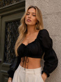 Black Bralette Crop Top | CT61 - view 1