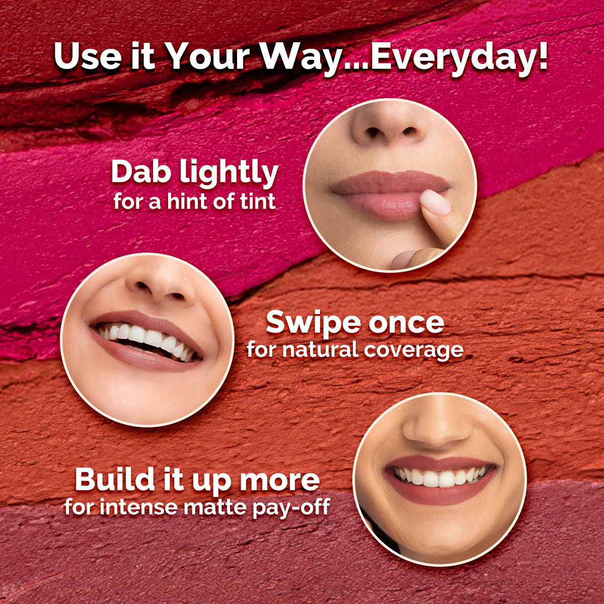 Moisture Matte Longstay Mini Lipstick with Avocado Oil & Vitamin E | L12 - view 5
