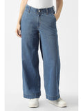 Women Blue Mid Wash Jeans | ST23 - view 1
