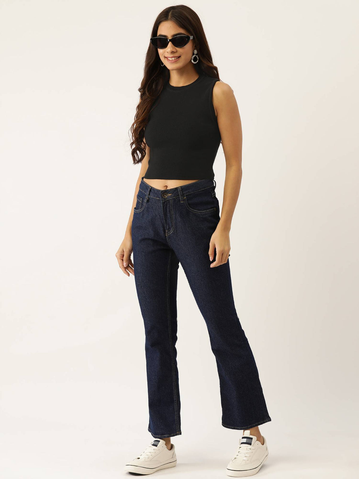 Maroon Solid Cotton Crop Top | CT61 - view 26