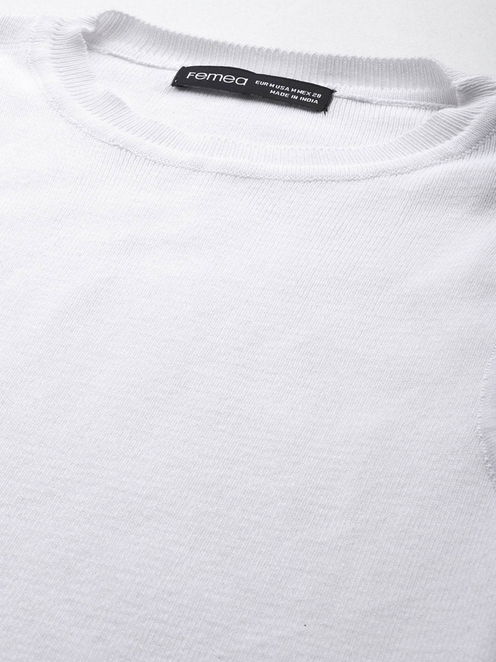Black Solid Cotton Crop Top | CT61 - view 32