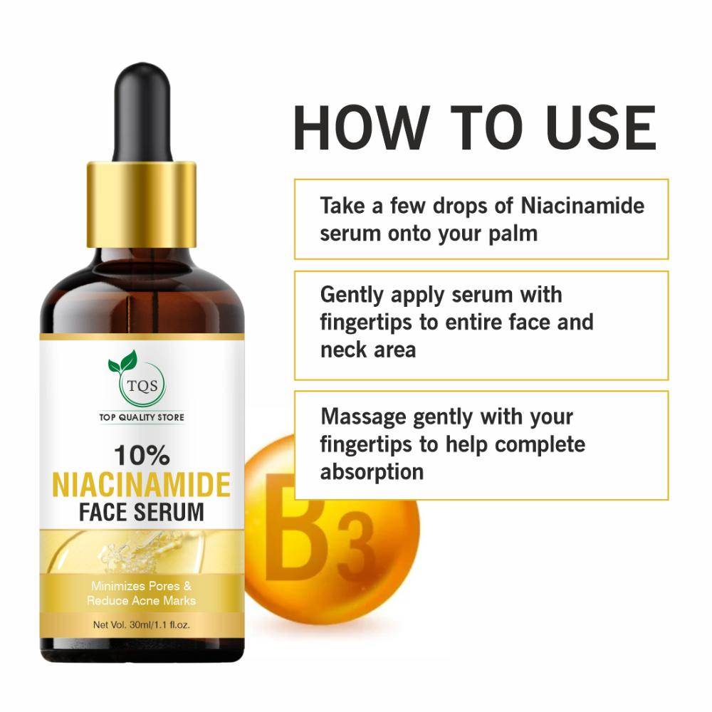 10% Niacinamide Face Serum With Zinc Fades Acne Marks & Dark Spots Control | Z8 - view 3