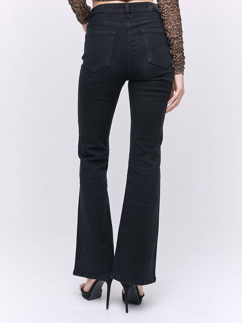Black Boot Cut Denim Jeans | BT10 - view 4