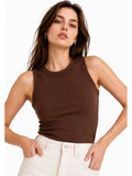Pink Ribbed Vest Top | TT98 - view 15
