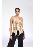 Beige Halter Neck with Tie-Up Top | HT67 - view 1