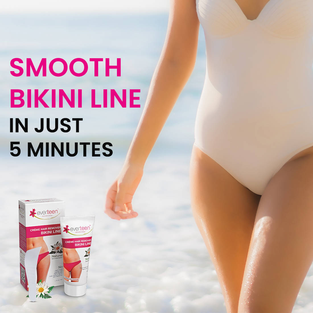 Combo: Chamomile Bikini Line Hair Remover Cream and Natural Intimate Wash | H02 - view 2