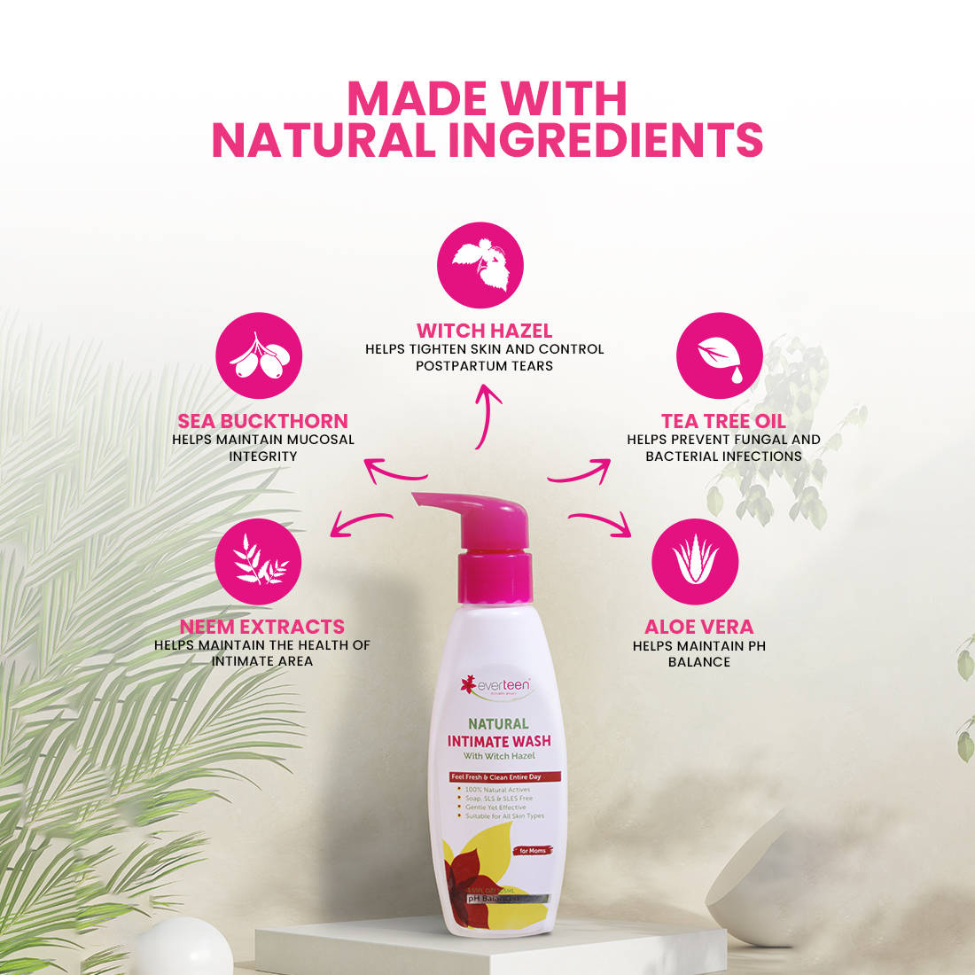 Combo: Chamomile Bikini Line Hair Remover Cream and Natural Intimate Wash | H02 - view 4