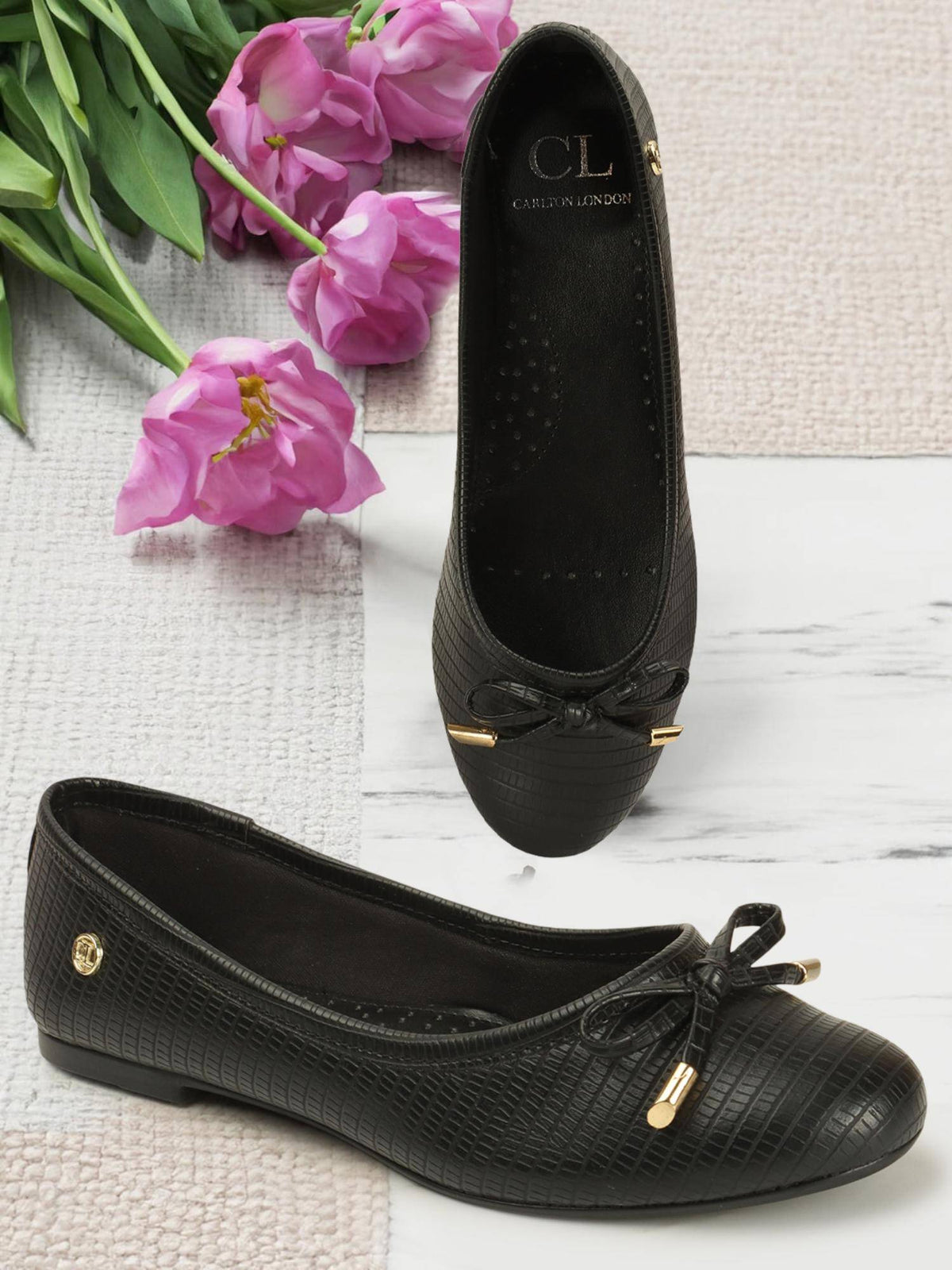 Nude Solid Round Toe Party Ballerinas | F61 - view 11