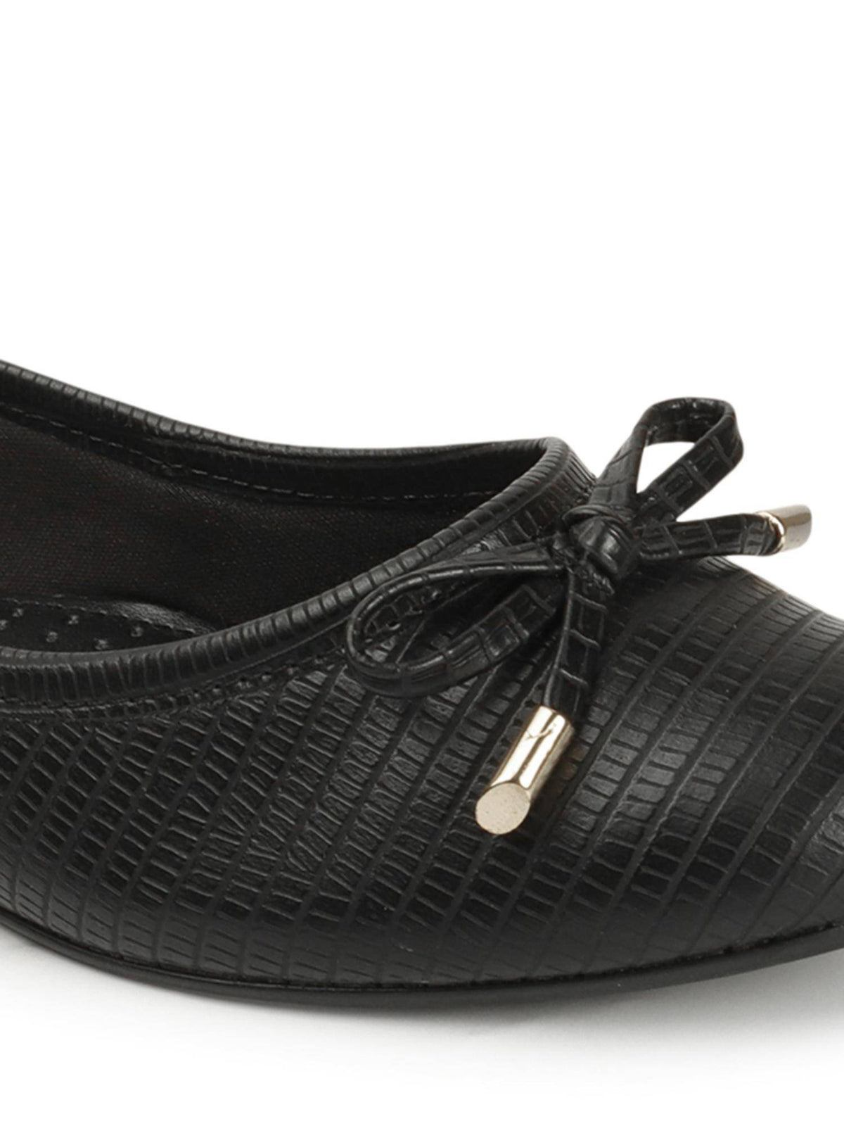 Nude Solid Round Toe Party Ballerinas | F61 - view 12