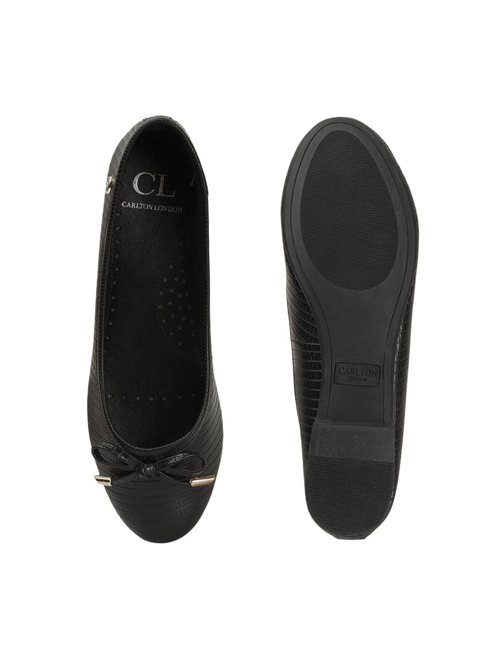 Nude Solid Round Toe Party Ballerinas | F61 - view 16