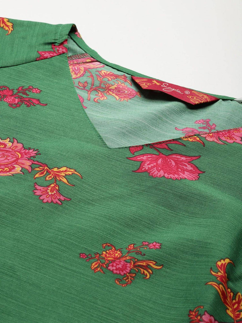Floral Print Straight Kurta | KDG - view 2