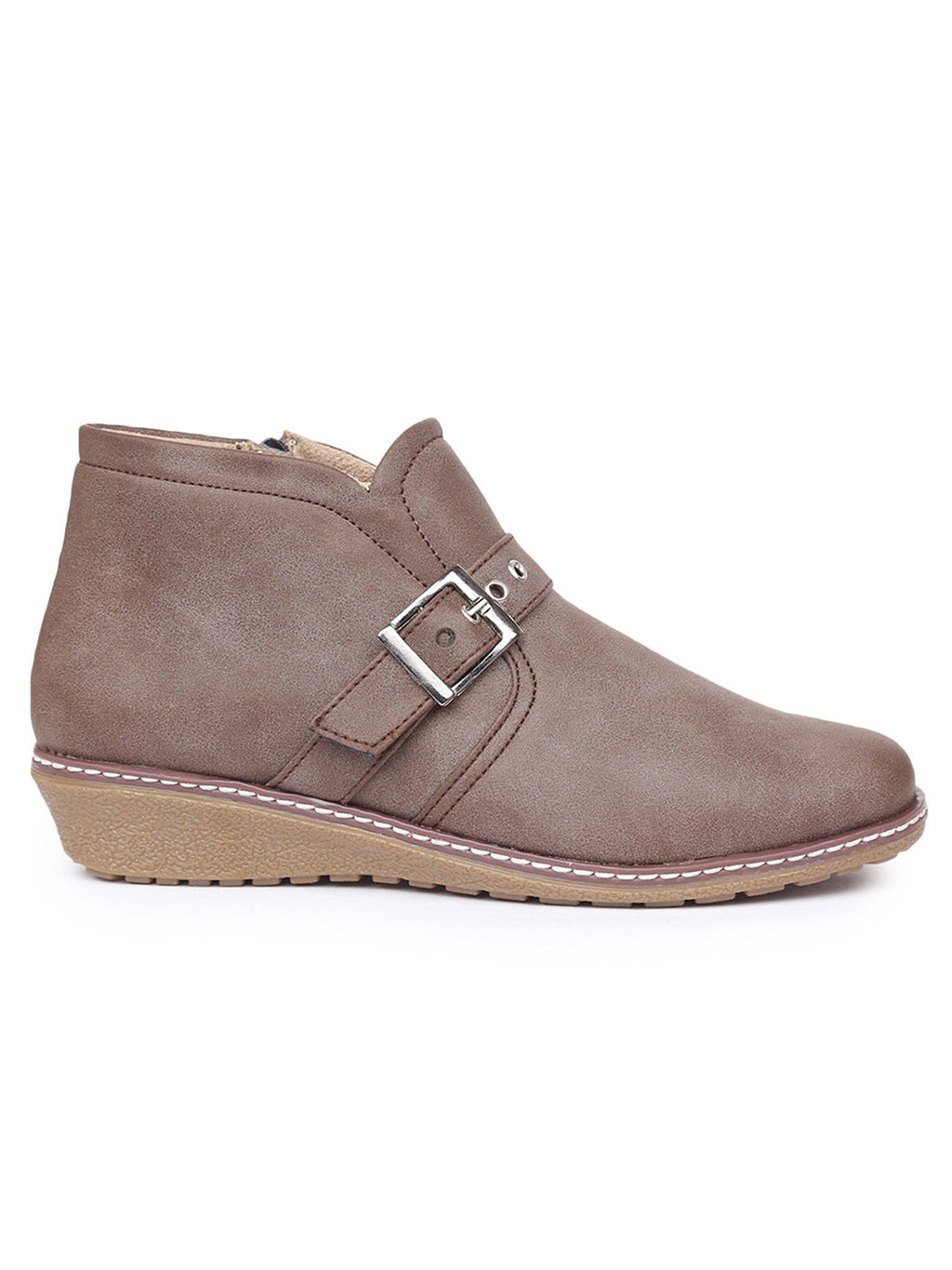 Solid Brown Casual Boots | BT61 - view 2