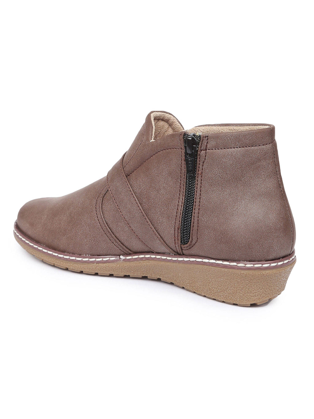 Solid Brown Casual Boots | BT61 - view 3