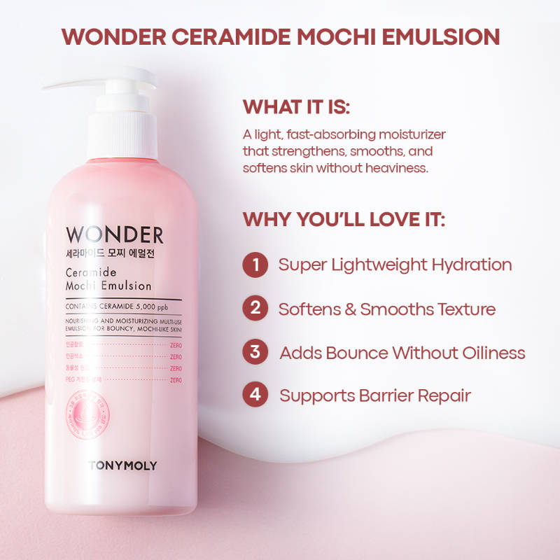 Korean Wonder Ceramide Mochi Lightweight Daily Moisturiser for Dry Skin & Barrier Repair | FC3 - view 2
