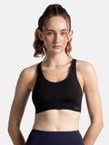 MI18 Wirefree Padded Soft Touch Microfiber Elastane Sports Bra - Skin | sb09 - view 16