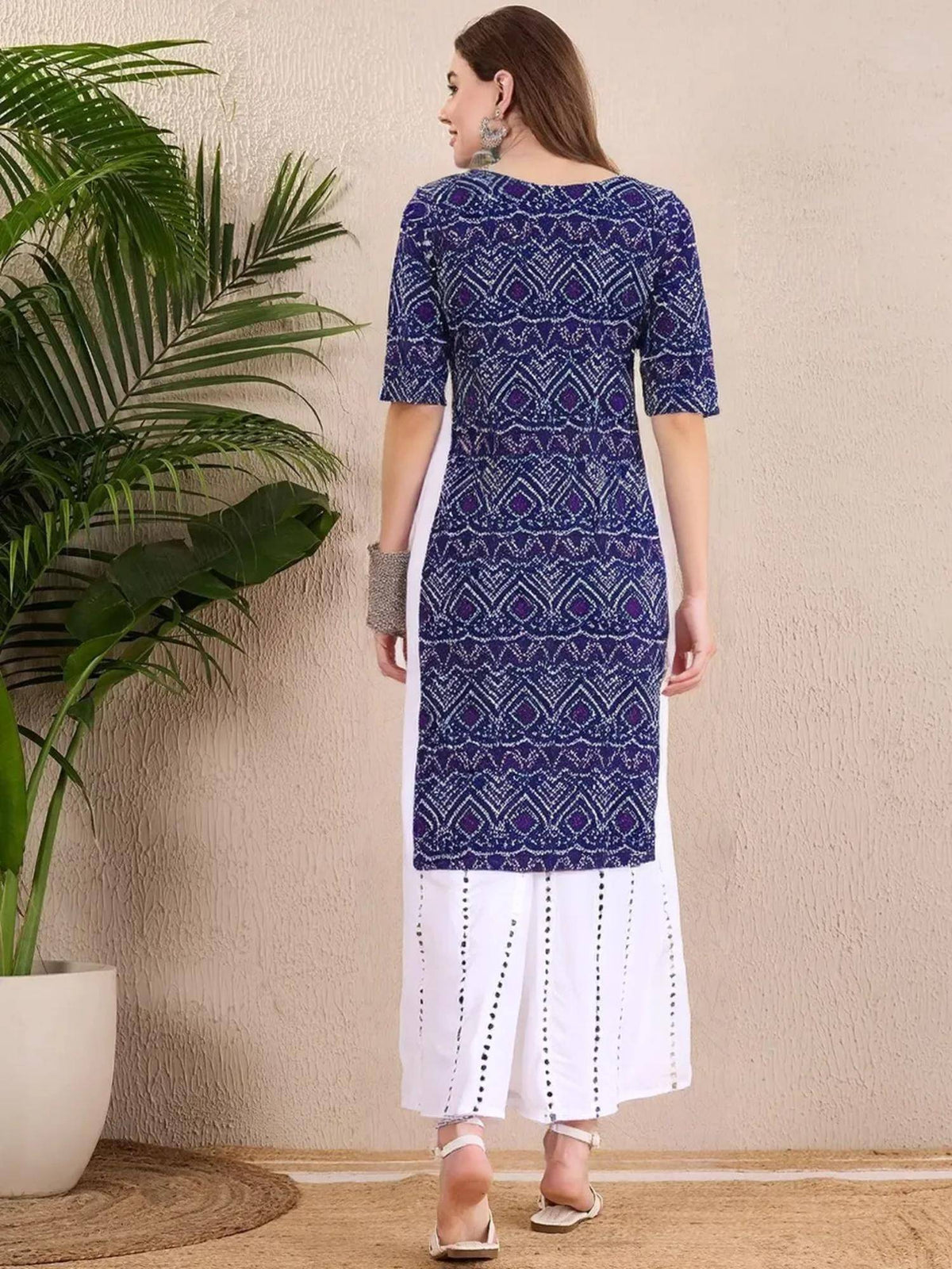 Women Stylish Crepe Printed Straight Kurta - Maroon | FY93 - view 12