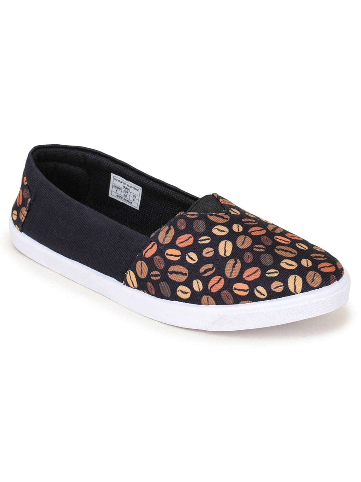 Women Black Casual Ballerina | F61 - view 3