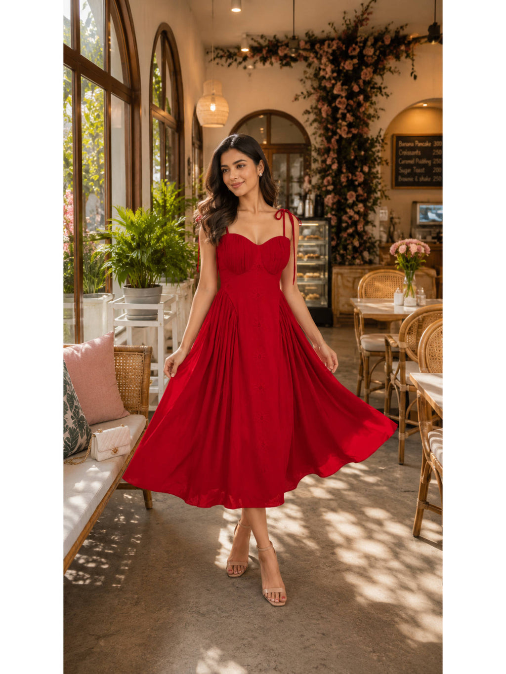 Rose Red Corset Dress | D56 - view 1
